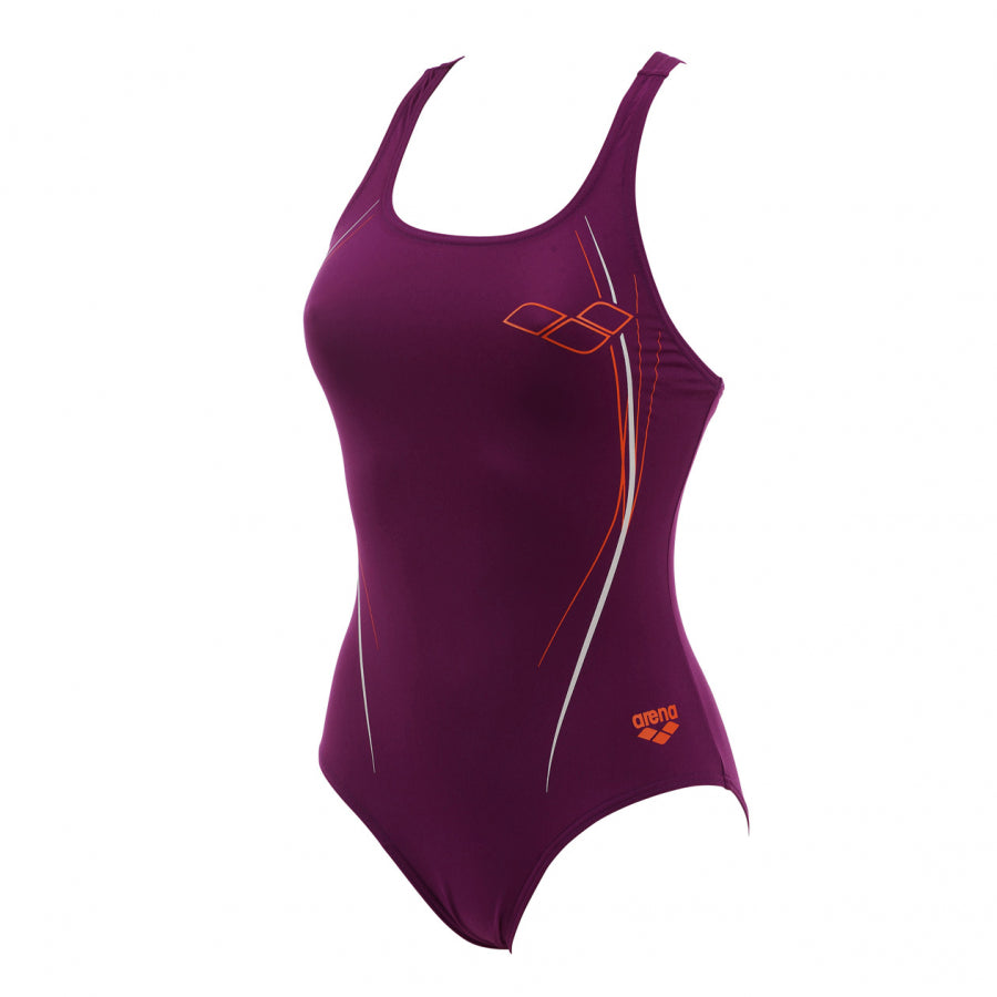 Arena Purple Swimsuit - Stars
