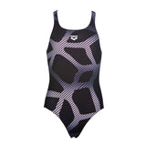 Arena Spider Girls Swimsuit Black Pink