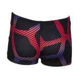 Arena Spider Boys Black Red Swim Shorts