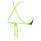 Black Green Arena Triangle Feel Bikini Top
