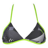 Black Green Arena Triangle Feel Bikini Top