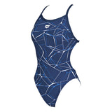 Arena Water Navy Blue High Leg Swimsuit