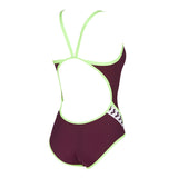 Red Wine Arena Team Stripe Swimsuit