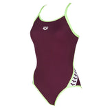 Red Wine Arena Team Stripe Swimsuit