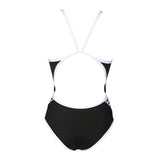Black Arena Team Stripe Swimsuit