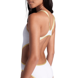 Arena One Biglogo White/Gold Swimsuit
