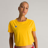 Arena Corrine Yellow Cropped T-shirt