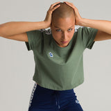 Arena Corrine Army Green Cropped T-shirt
