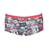 Arena Mens Red Comics Low Waist Swim Shorts