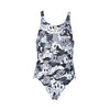 Arena CamoKun Girls Black Swimsuit