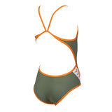 Arena Junior Team Stripe Swimsuit - Green