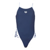 Arena Junior Team Stripe Swimsuit - Navy