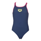 Arena BigLogo Girls Navy Blue Swimsuit