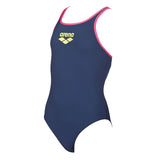 Arena BigLogo Girls Navy Blue Swimsuit