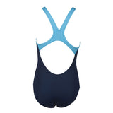 Arena BigLogo Girls Navy Blue Swimsuit