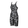 Arena Shattered Black Legged Swimsuit