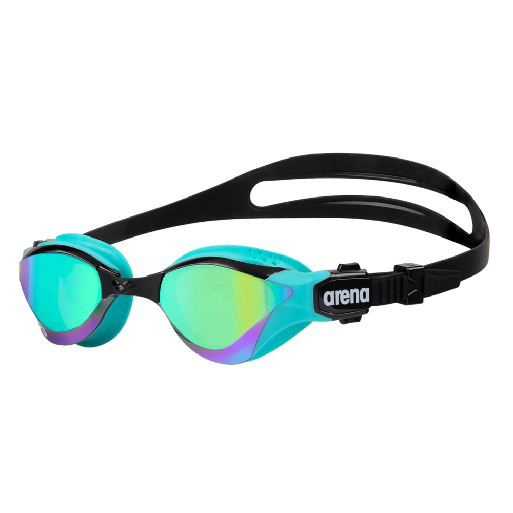 Arena Cobra Tri Swipe Mirror Goggles - Emerald Peacock