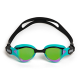 Arena Cobra Tri Swipe Mirror Goggles - Emerald Peacock