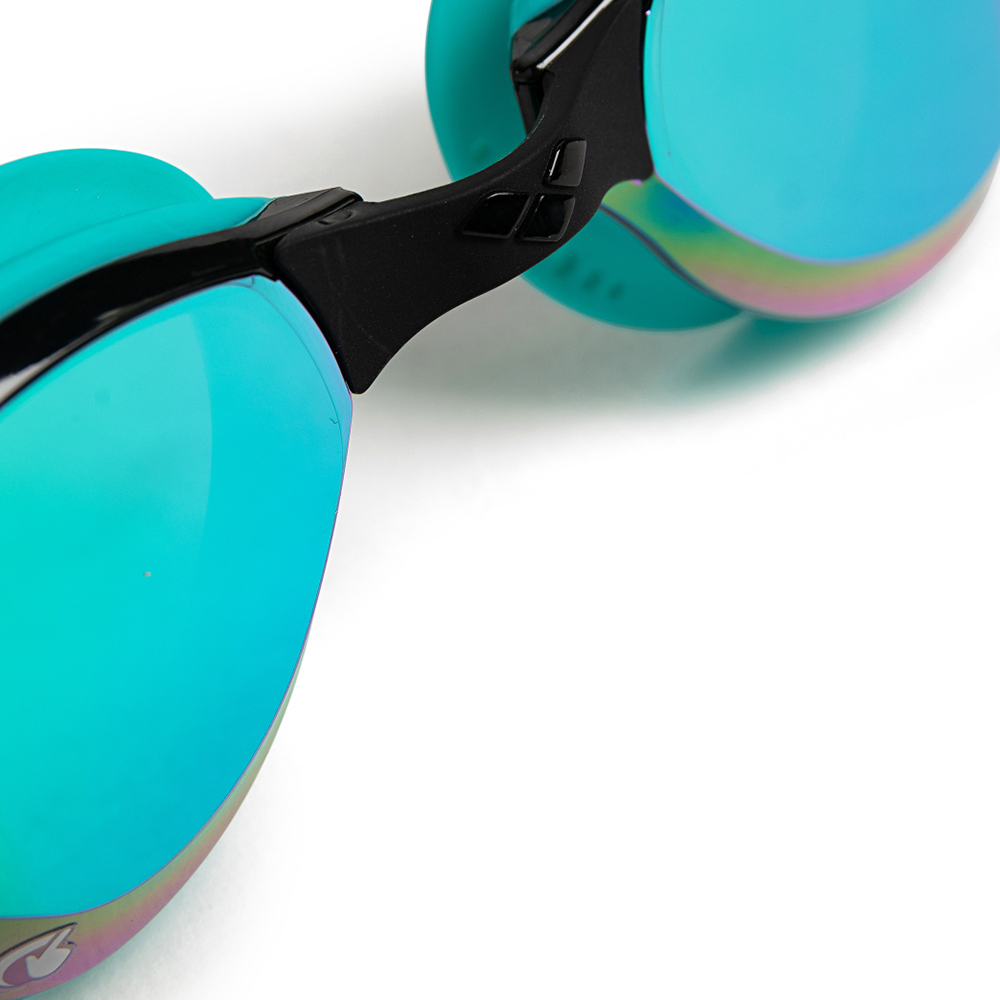 Arena Cobra Tri Swipe Mirror Goggles - Emerald Peacock