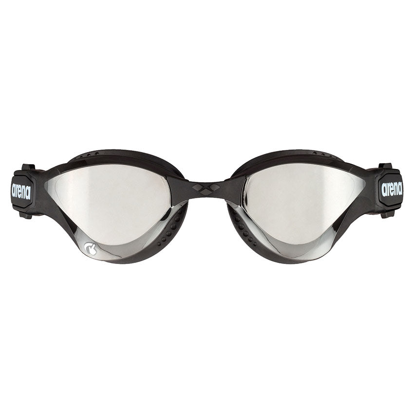 Arena Cobra Tri Swipe Mirror Goggles - Silver Black