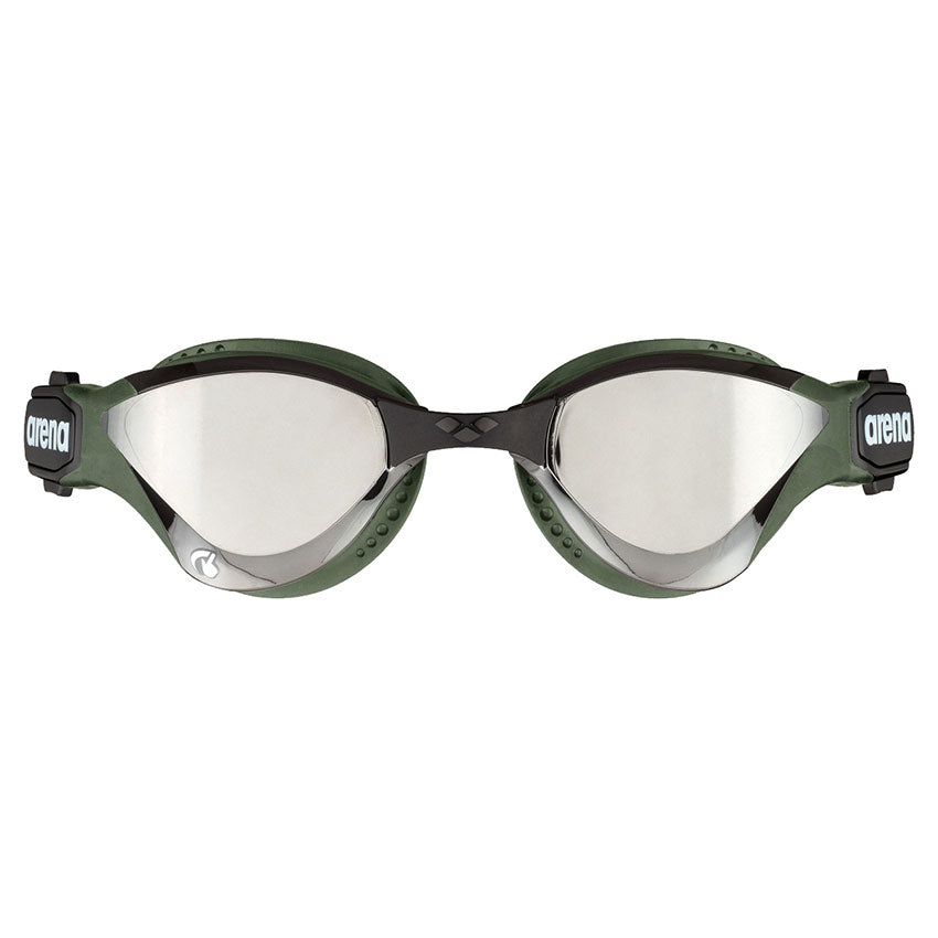 Arena Cobra Tri Swipe Mirror Goggles - Silver Army