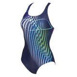 Blue Arena Optical Waves Swimsuit