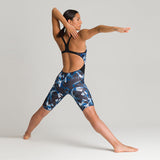 Blue Arena Night Lights Legged Swimsuit