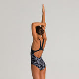 Arena Black Carbonics Girl's Swimsuit