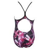 Arena Night Lights Girl's Swimsuit - Pink