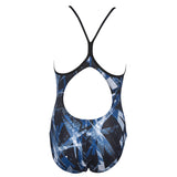 Arena Night Lights Girl's Swimsuit - Blue
