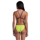 Arena Lace Back Soft Green / Purple Swimsuit