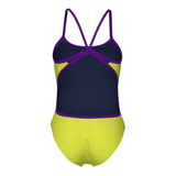 Arena Lace Back Soft Green / Purple Swimsuit