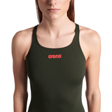 Arena Team Solid Pro Dark Sage Swimsuit