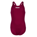 Arena Pro Solid Girls Swimsuit - Red Fandango