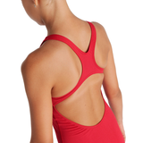 Arena Pro Solid Girls Swimsuit - Red