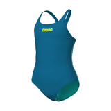 Arena Pro Solid Girls Swimsuit - Blue / Water