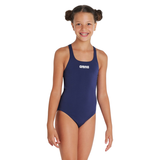 Arena Pro Solid Girls Swimsuit - Navy
