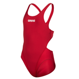Arena Tech Solid Girls Swimsuit - Red