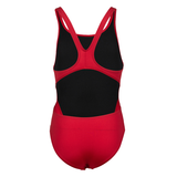 Arena Tech Solid Girls Swimsuit - Red