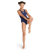 Arena Tech Solid Girls Swimsuit - Navy