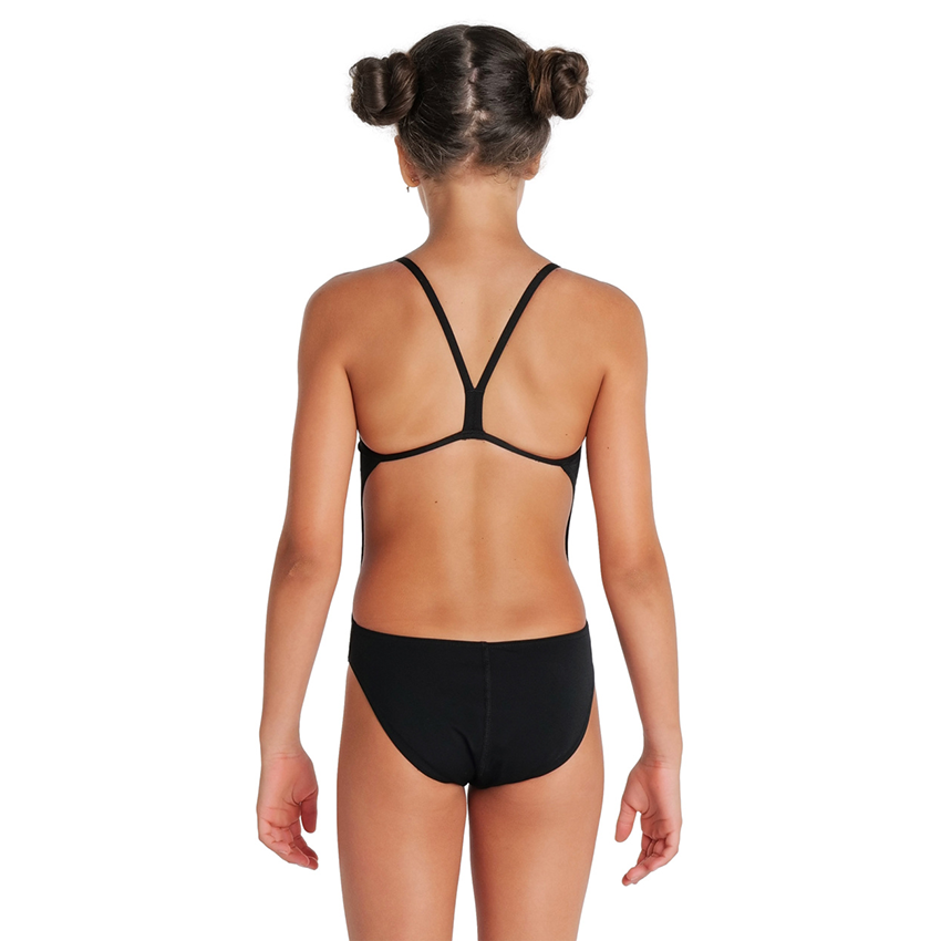 Arena Challenge Solid Girls Swimsuit - Black