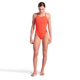Arena Team Solid Challenge Bright Coral Swimsuit