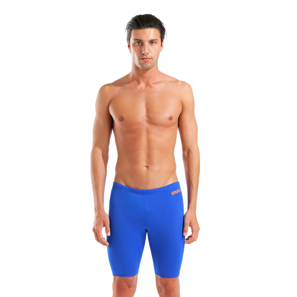 Arena Team Solid Neon Blue Jammer - front view