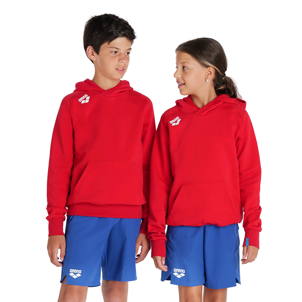 Arena Junior Hooded Sweatshirt - Red
