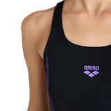 Arena Graphic Girls Black Swimsuit