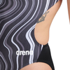 Arena Marbled Challenge Back Black Swimsuit