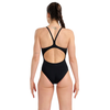 Arena Marbled Lightdrop Back Black Swimsuit