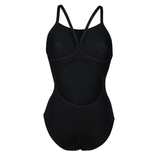 Arena Marbled Lightdrop Back Black Swimsuit