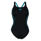 Arena Graphic Black/Turquoise Swimsuit