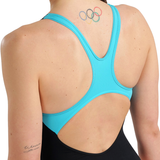 Arena Graphic Black/Turquoise Swimsuit